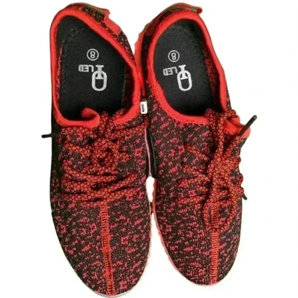 Women's LED light up footwear - LED Sneakers - Tennis Shoes Size 8 - Picture 2 of 16